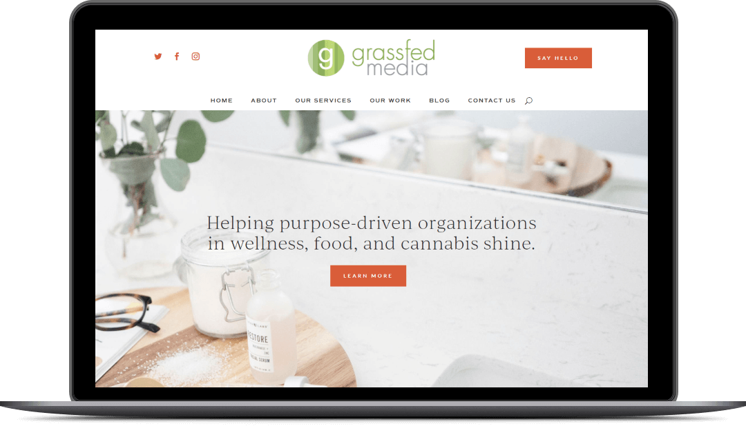 Grassfed Media WordPress Website Design