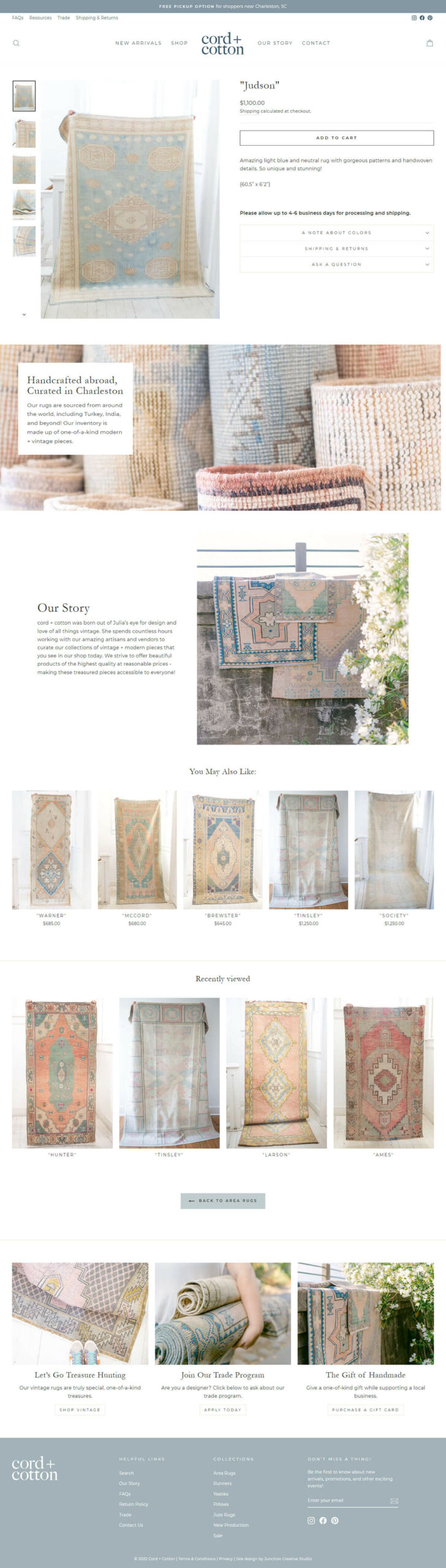cord+cotton-product-page-design